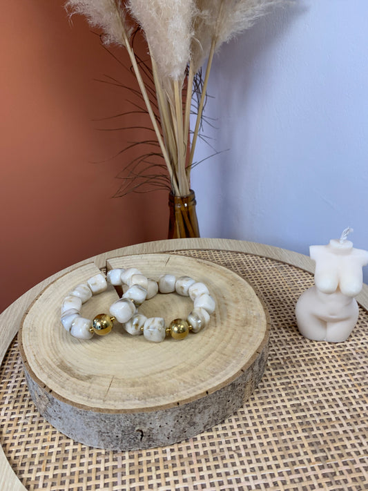 Bracelet "Stella" beige