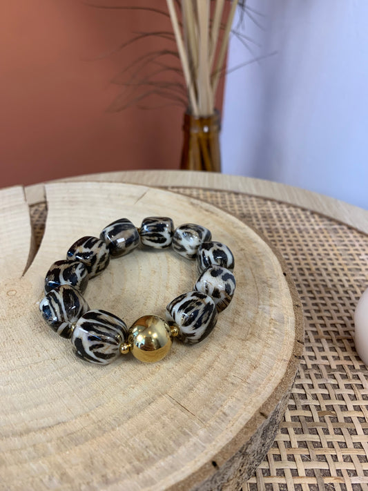 Bracelet "Stella" léopard