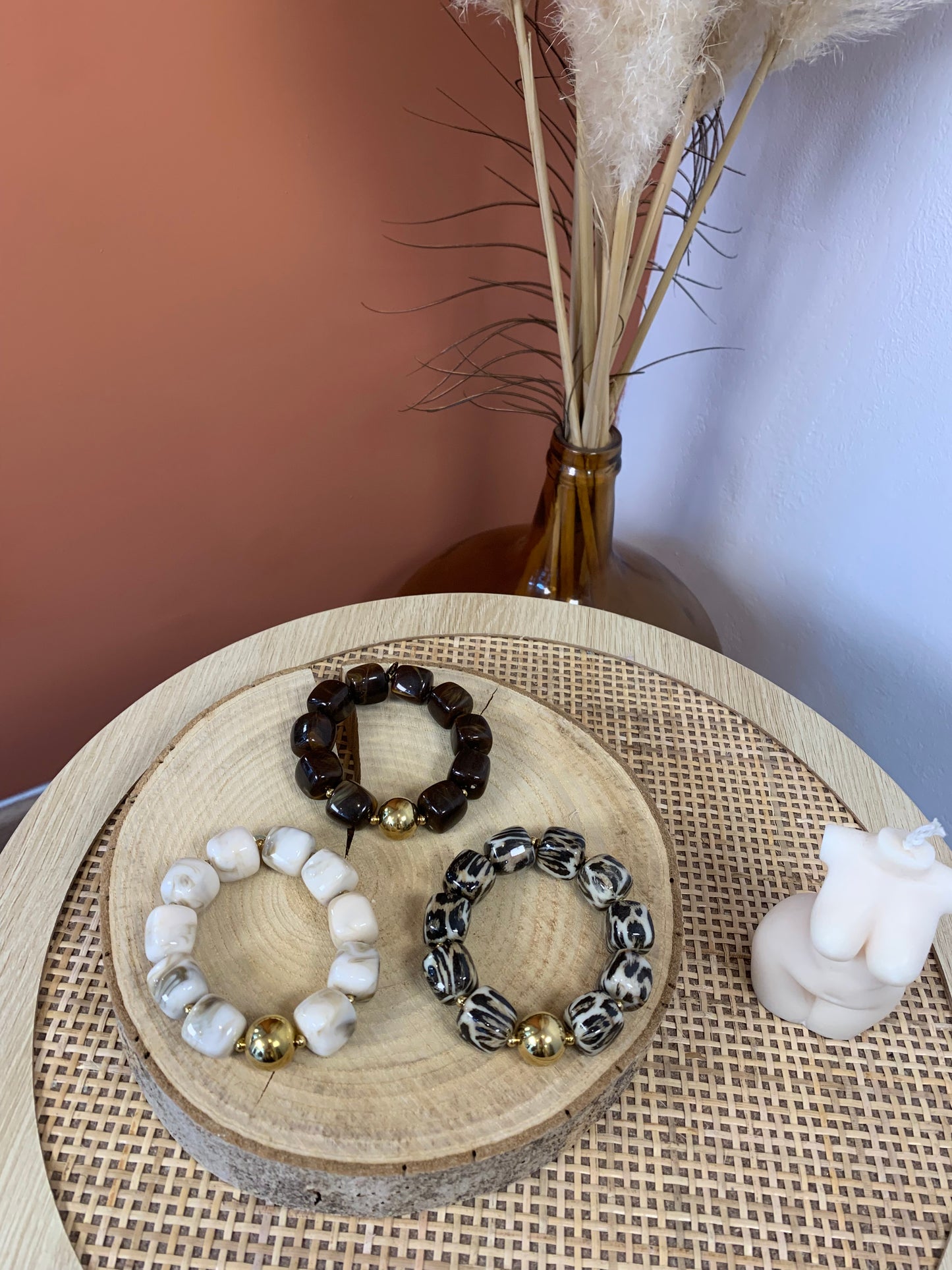 Bracelet "Stella" marron