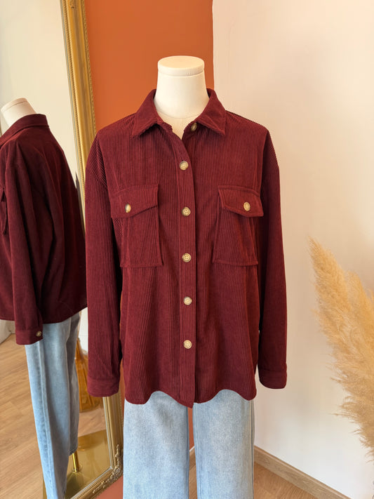 Surchemise velours côtelés L