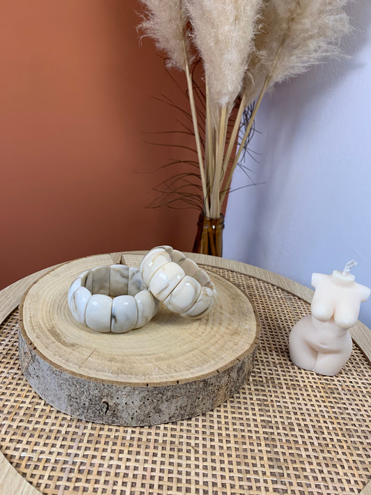 Bracelet "Céleste" beige