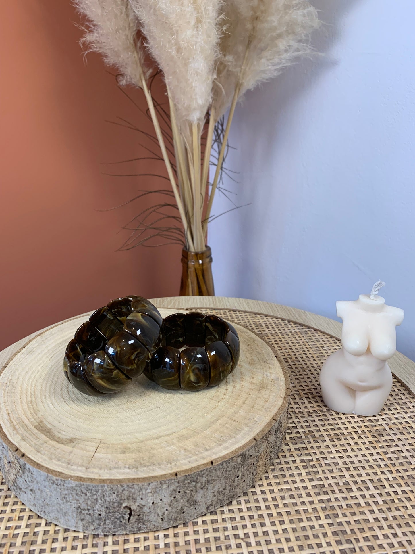 Bracelet "Céleste" marron