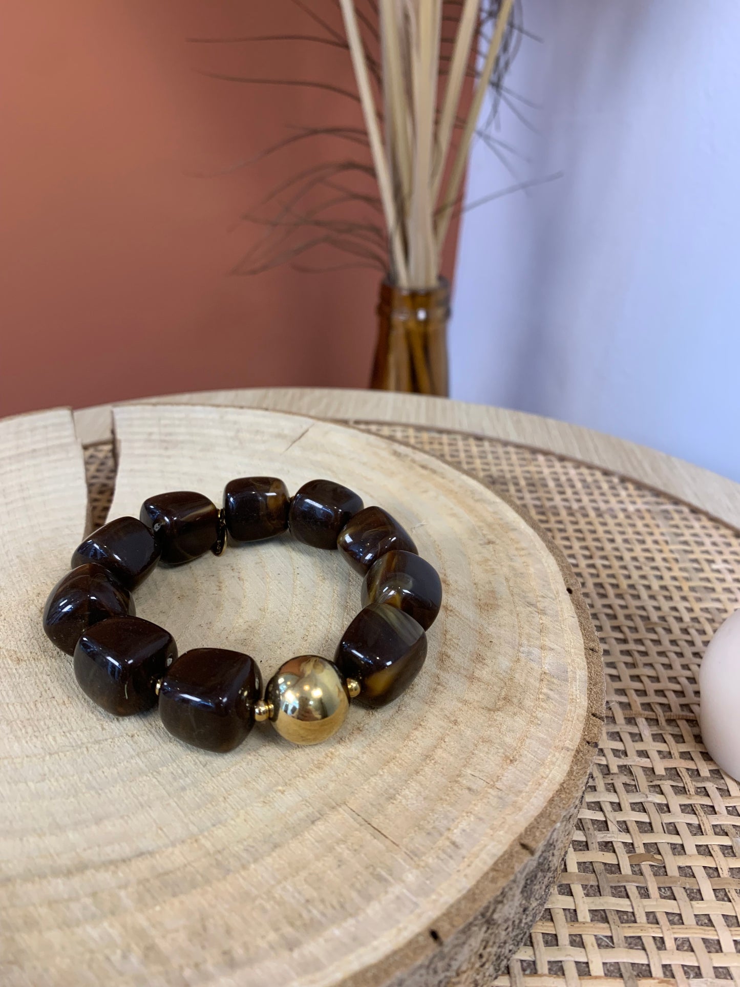 Bracelet "Stella" marron