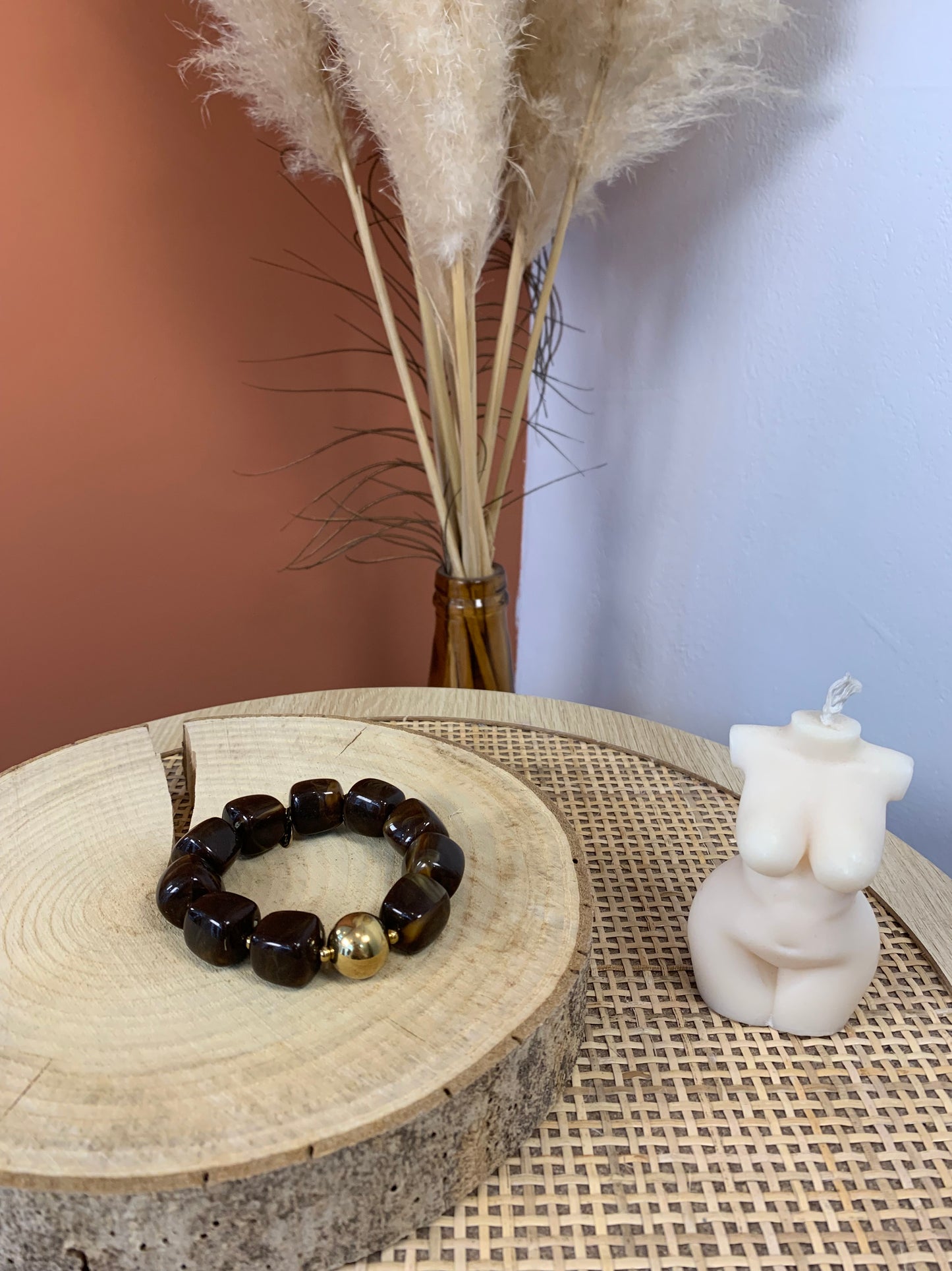 Bracelet "Stella" marron
