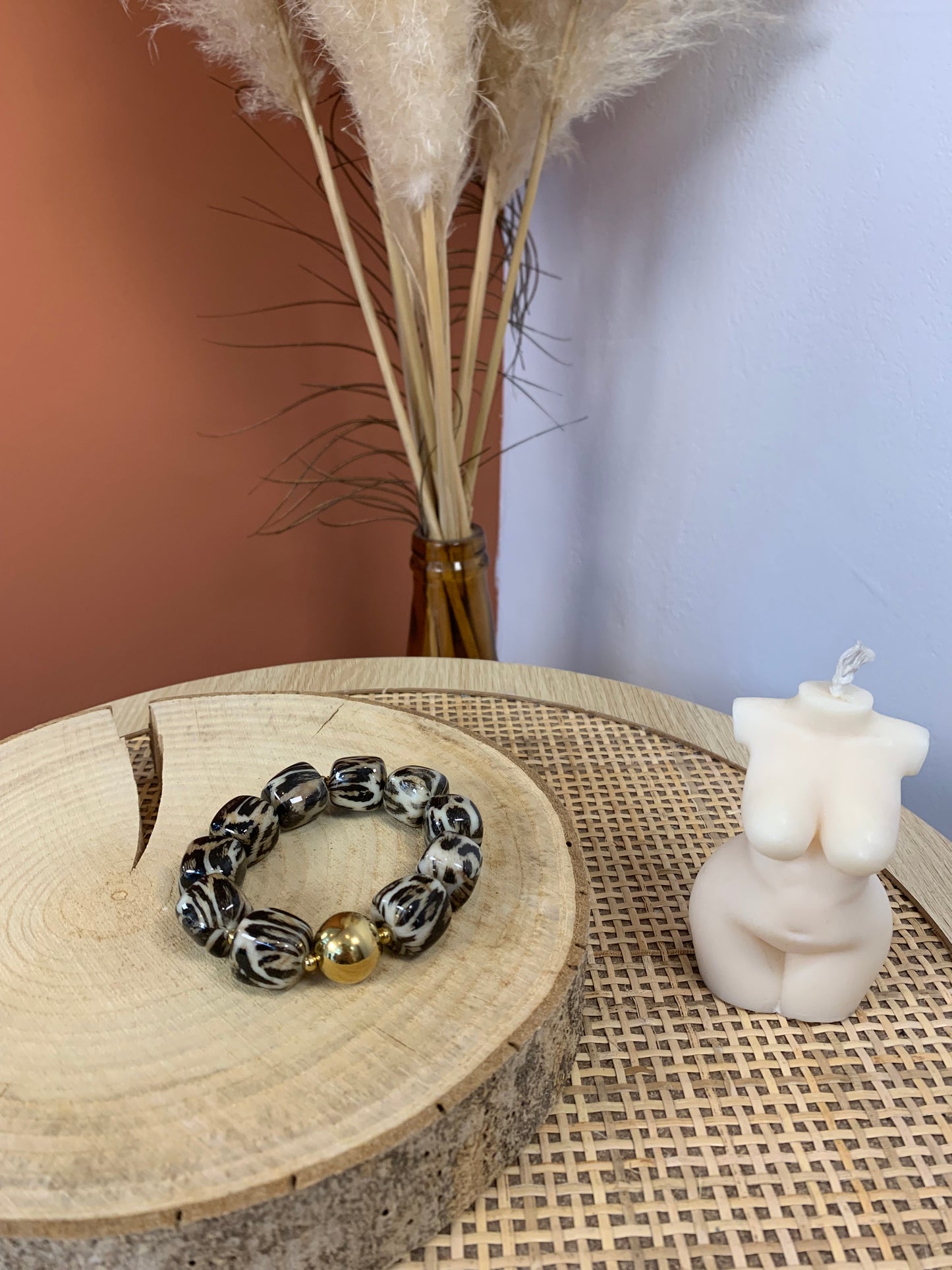 Bracelet "Stella" léopard