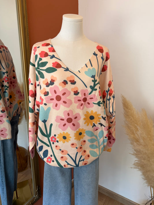 Pull fleur TU (42-48)