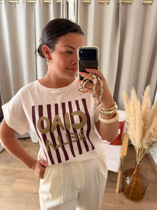 T-shirt Ciao Bella