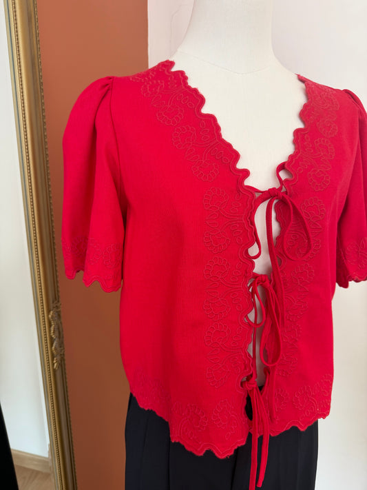 chemise rouge foncé S
