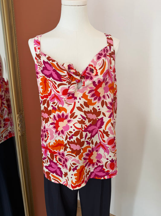 Débardeur fleuri S ou M