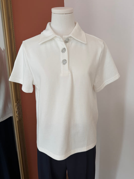 Polo blanc Taille M/L